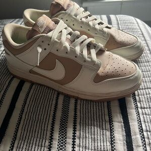 Nike Beige and White Dunks